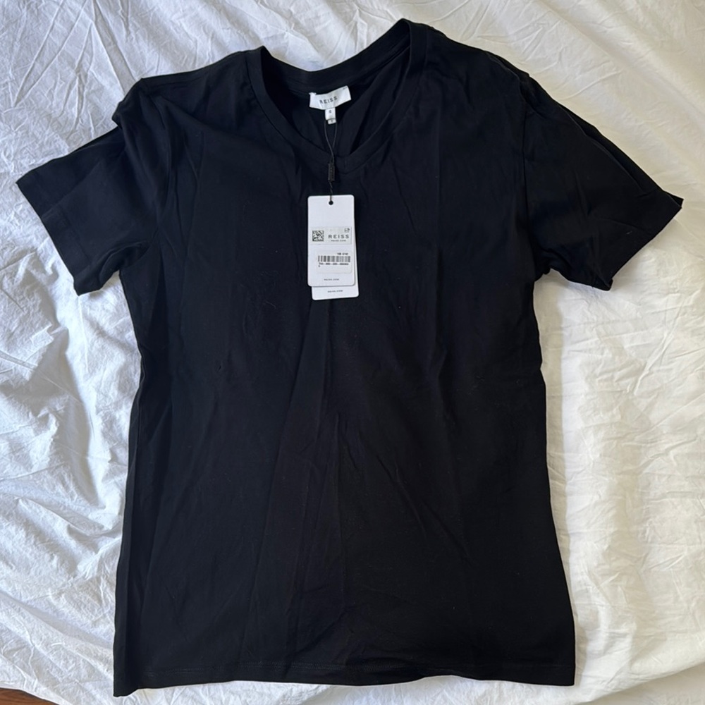 Reiss Black Short Sleeve Tee